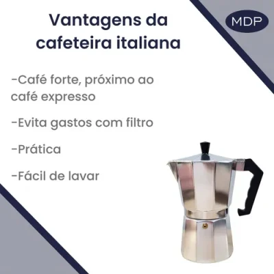 Em Casa Tem Cafeteira Italiana 6 Xícaras Alumínio